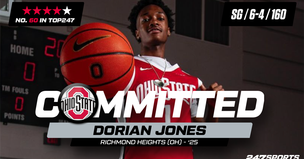 Ohio State Land Additional Top-2025 Recruit 4-Star SG Commit Dorian Jones To Buckeyes Basketball Program Over Michigan State,Nebraska and Alabama