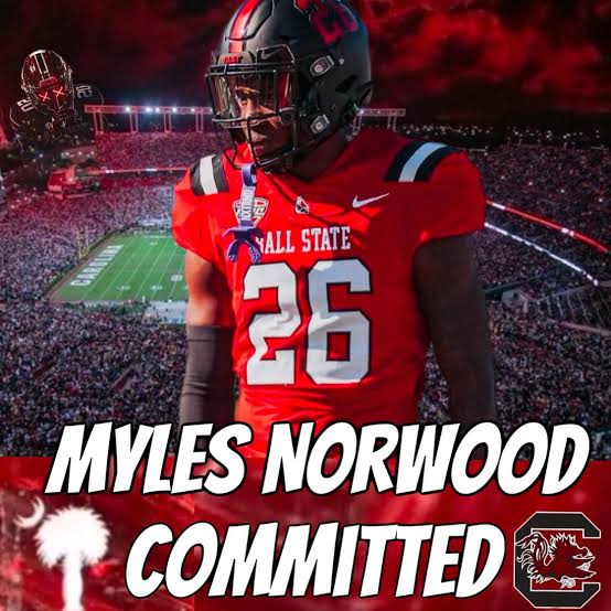 South Carolina Solidifying Defensive Back Secures Elite EDGE 2026 Recruit Myle Norwood Commit Gamecock Football Nation Over Kentucky